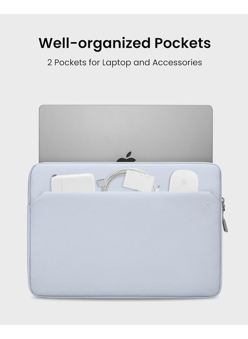 Tomtoc Light-A18 Slim Laptop Sleeve for 14-inch MacBook Pro M4/M3/M2/M1 Pro/Max 2024-2021, Water-Resistant Protective Case for 13.8 Inch Surface Eco-Friendly Laptop AI PC - Image 3