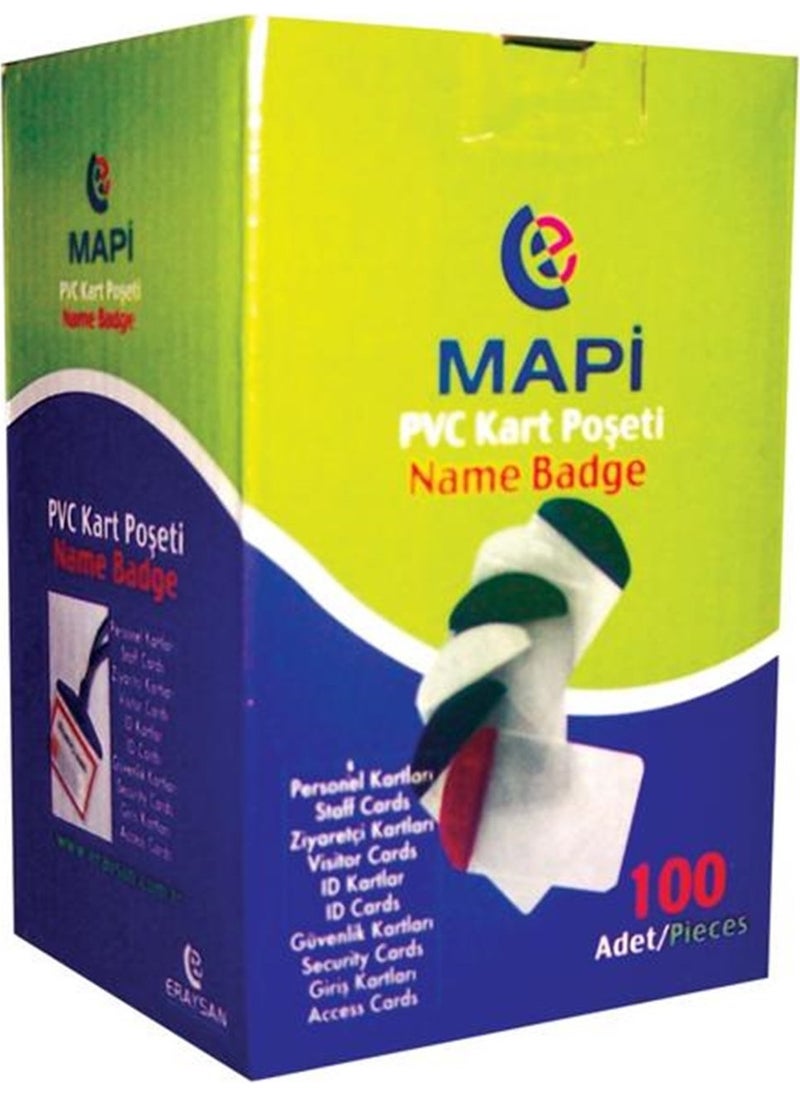MAPi Kart P.Pvc Vertical Stripe Black 100 Pieces 910 10 15 