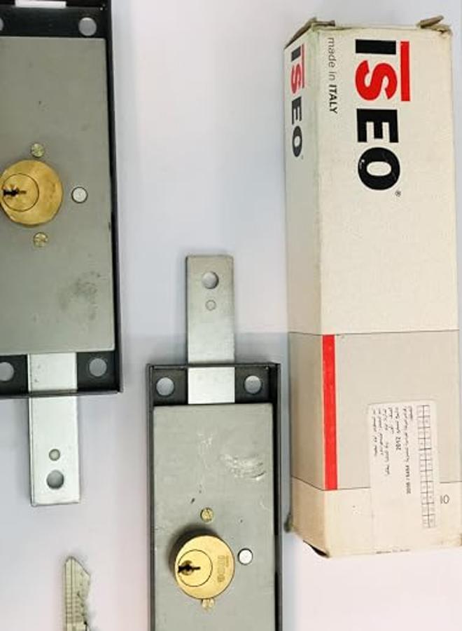 Garage Door Lock, Iseo Supermarket Door Lock, Italian Made, 2 Locks, Lock Length 16 Cm, Width 5.5 Cm, Cylinder Length 1.5 Cm, 2 Keys - Image 3