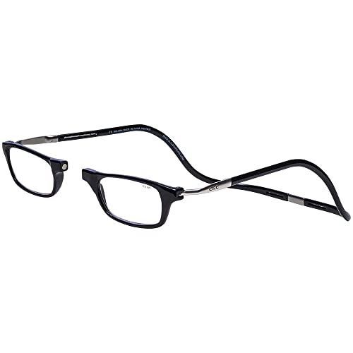 Clic Magnetic Reading Glasses (Expandable), Adjustable Temple Computer Readers, Original Expandable, (Black, 1.50 Magnification) - Image 1
