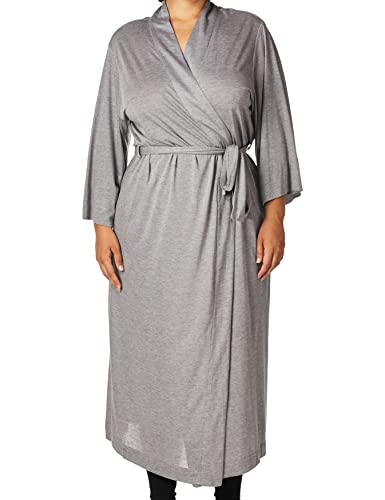 Natori Women's Shangri-La Robe,Heather Grey,Large - Image 3
