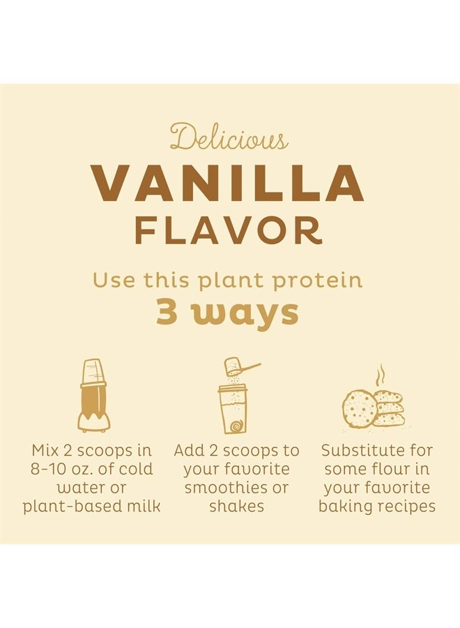 KOS مسحوق بروتين نباتي، فانيليا عضوي من وزارة الزراعة الأمريكية - مزيج بروتين البازلاء منخفض الكربوهيدرات، غذاء نباتي غني بالفيتامينات والمعادن - كيتو، خالي من الصويا والألبان - بديل للوجبات للنساء والرجال - 10 حصص - Image 5