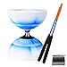 HenMerry Chinese Yoyo Diabolo Set Triple Bearing Diabolo Juggling Toy with Diablo Sticks String Net Bag Blue - Image 2