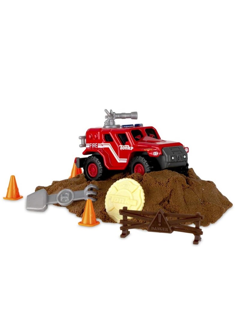 تونكا مجموعة لعب الإنقاذ من الطين من المعدن، شاحنات مصبوبة للأولاد والبنات، ألعاب بناء للأطفال، ألعاب مركبات للعب الإبداعي، شاحنات لعبة قطعة واحدة بألوان متنوعة - Image 5