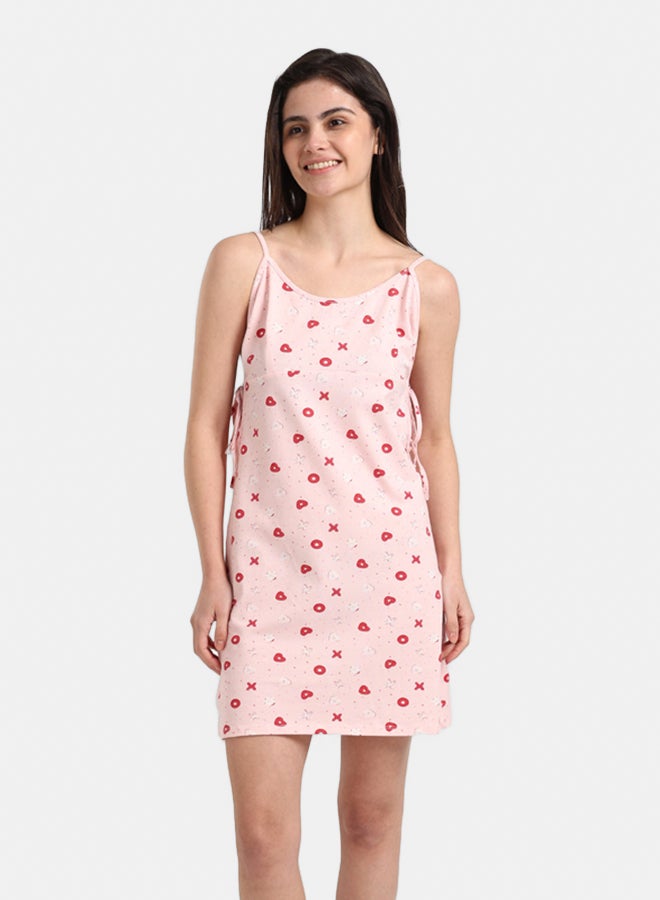 Carina Charming Printed Cotton Nightgown - Image 1