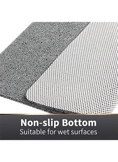 هوكور بساط حمام ناعم PVC 24 × 16 انش من كاستوف - خالٍ من الفثالات، مريح وغير قابل للانزلاق - يصرف المياه ويجف بسرعة  - Image 3