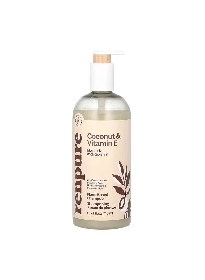 Renpure Coconut and Vitamin E Shampoo 24 fl oz 710 ml - Image 1