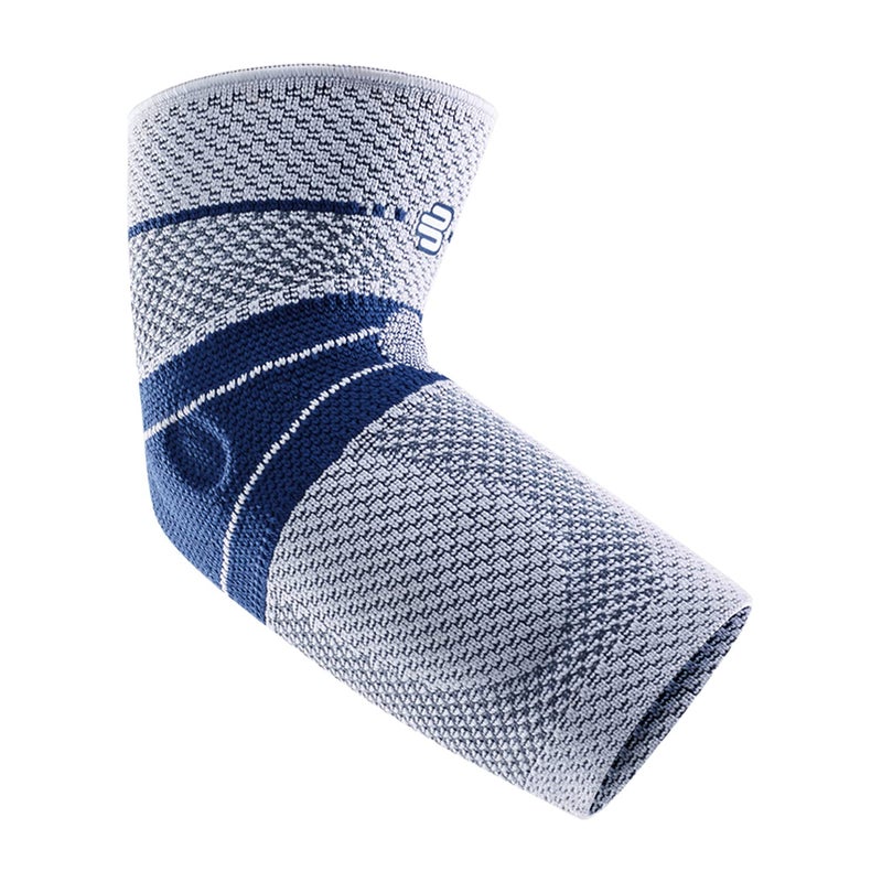 Bauerfeind - EpiTrain - Elbow Support - Targeted Compression for Chronic Elbow Pain - Size 1 - Color Titanium - Image 1