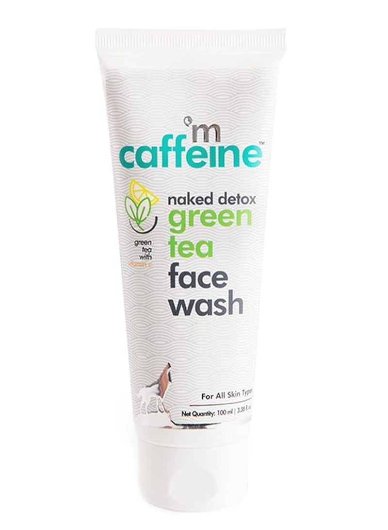MCaffeine Vitamin C Face Wash for Women with Green Tea & Hyaluronic Acid | Oil Control Face Wash for Oily Skin, Normal Skin & Dry Skin | Natural Detoxifying Face Wash - Rich in Antioxidants | 100ml  - Image 1