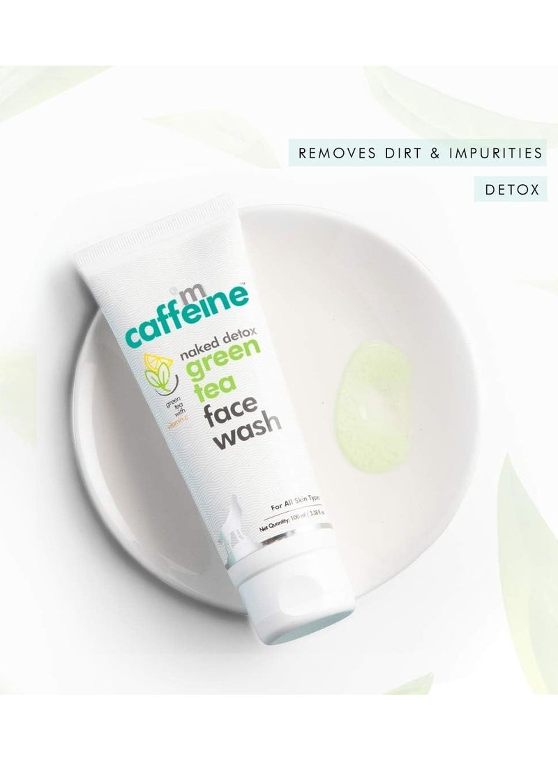 MCaffeine Vitamin C Face Wash for Women with Green Tea & Hyaluronic Acid | Oil Control Face Wash for Oily Skin, Normal Skin & Dry Skin | Natural Detoxifying Face Wash - Rich in Antioxidants | 100ml  - Image 3