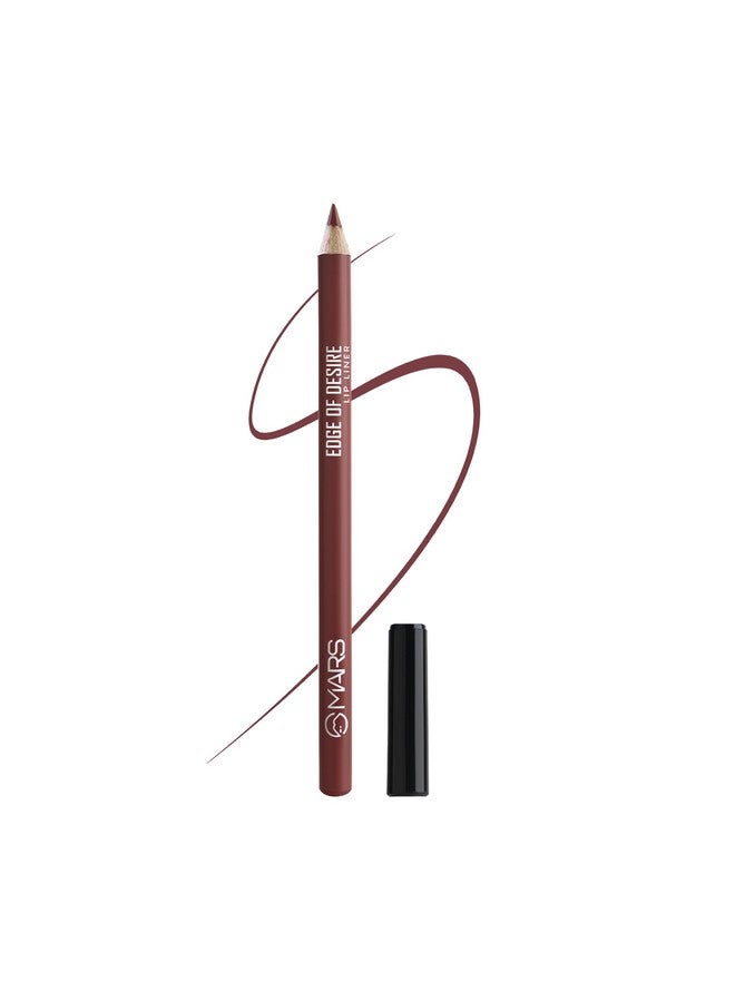 MARS Matte Lip Liner | One Swipe Smooth Application | Long Lasting Lip Pencil (1.4gm) (04-SCANDALOUS BROWN) - Image 1