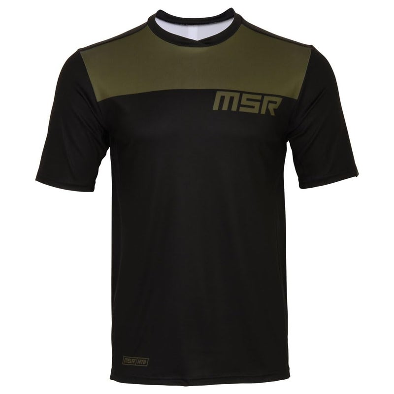 MSR Rush Mountain Bike MTB Short Sleeve Riding Jersey Small Olive - Image 4
