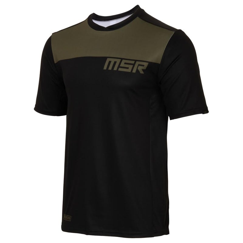MSR Rush Mountain Bike MTB Short Sleeve Riding Jersey Small Olive - Image 1