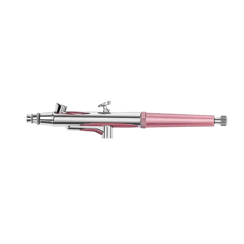 crpen Airbrush Kit Portable Airbrush Accessories Air Brush Kit with Air Compressor 0.3 mm Needles Air Brush Gun Set for Painting,Model,Cake Decoratingï¼ŒMakeupï¼ŒNail Art (Pink -0.3 Nozzle) - Image 1