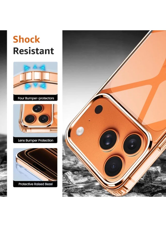 بورتوني جراب iPhone 17 Pro Max شفاف، نحيف مقاوم للخدش ومضاد للسقوط، جراب iPhone 17 Pro Max واقي مقاوم للصدمات لهاتف iPhone 17 Pro Max مقاس 6.9 بوصة - Image 4