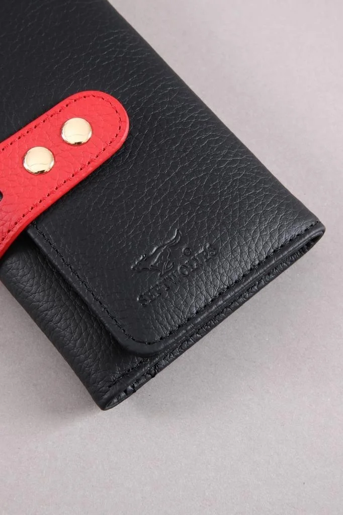 Septwolves Paris Gold Detailed Women's Card Holder and Wallet