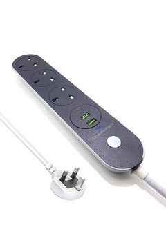 POWER Multifunctional electric Power Socket 3 meters 2500W 3 plug, 2 PCS USB, 1 PD Fast Charger  - Image 2