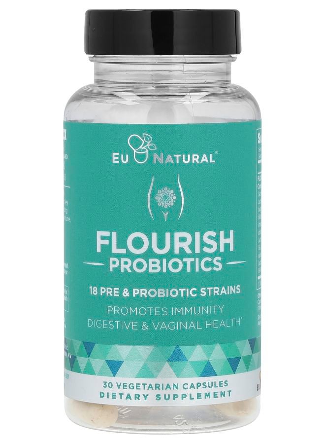Flourish Probiotics 30 Vegetarian Capsules