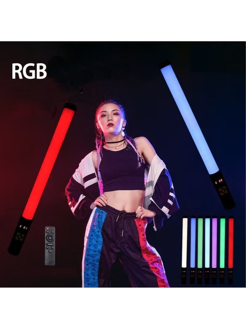 Handheld RGB Tube LED Video Light Stick Atmosphere Light Camera Light Built In Battery And Remote Control OLED Display Suitable for Various Scenes - Image 5