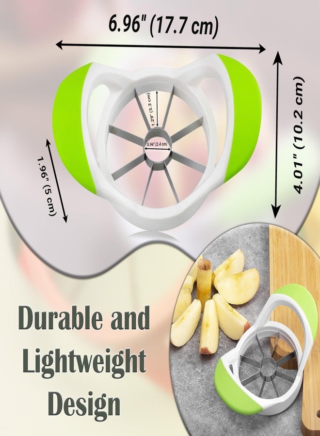 ARSUK Apple Cutter Slicer and Corer (8 Blades) - Thin Slice apple wedger, 2 in 1 Apple Core Remover and Cutter Tools, Non-Slip Soft Grip Handles - Image 2