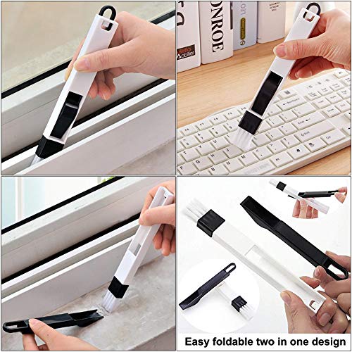 ANERONG Window or Sliding Door Track Cleaning Brush, Tile Lines Brush,Window Blind Duster, 2-in-1 Windowsill Sweeper, Hand-held Groove Gap, 5 Pieces - Image 4