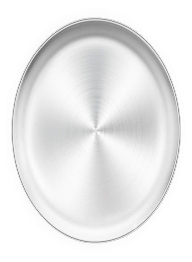TeamFar 12 Inch Stainless Steel Pizza Pan - Round Oven Baking Tray, Healthy & Heavy Duty, Dishwasher Safe & Easy Clean - Image 1