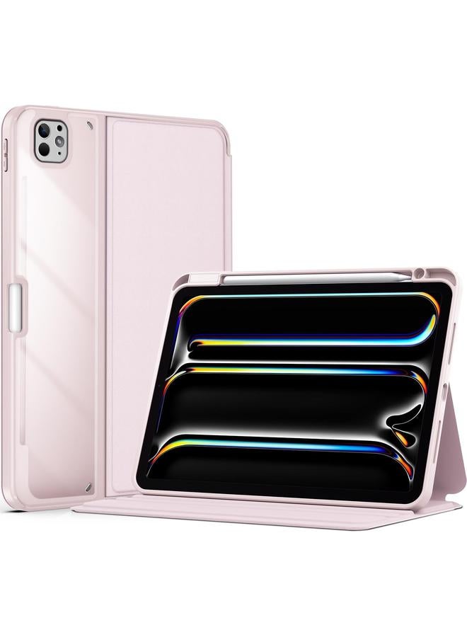 Procases Smart Cover For Ipad Pro 11 Inch Case M4 2024 Slim Stand Protective Case Folio Cover For Ipad Pro 11" M4 5Th Generation 2024 Pink - Image 1