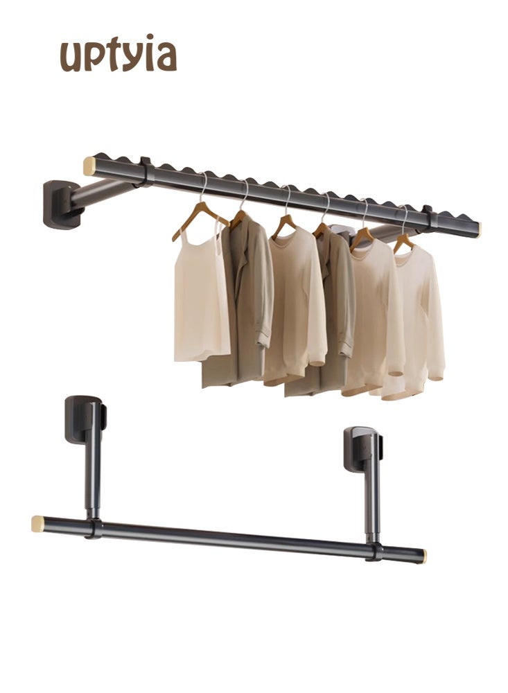Uptyia Wall-Mounted Clothes Drying Rack Is Retractable And Foldable To Save space In Your Home size 1.2m - Image 1
