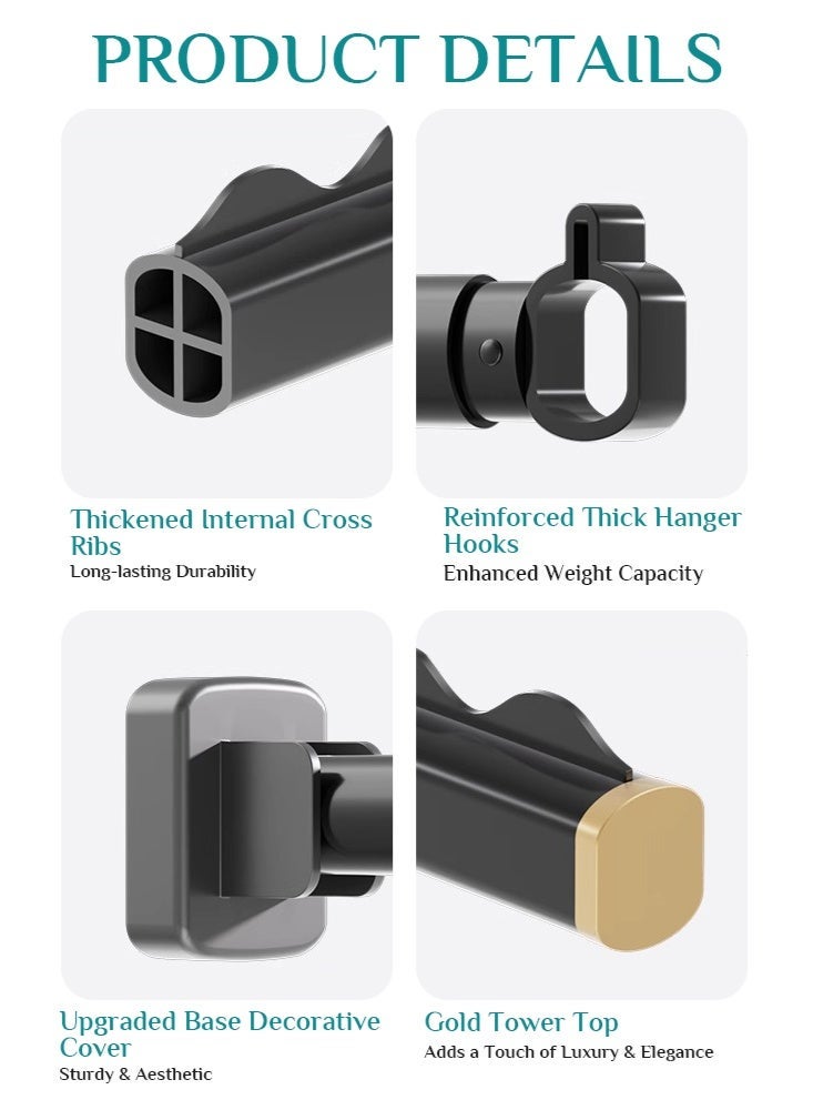 Uptyia Wall-Mounted Clothes Drying Rack Is Retractable And Foldable To Save space In Your Home size 1.2m - Image 4