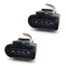 Flygun 2 PCS Automotive Ignition Coil Female Connector Plug Wiring Harness Leads Throttle Position Sensor Repair Connector Auto Repair Parts DJ7045A3521 1J0973724 Universal for Most Cars Black - Image 2
