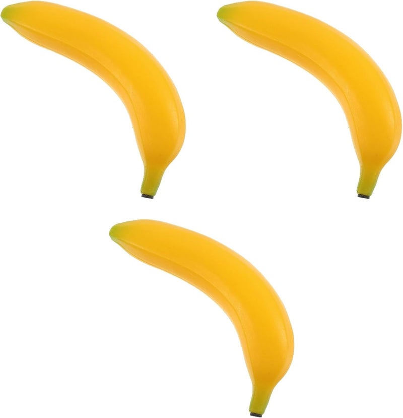 Amosfun 3pcs Simulated Fruit Sandbox Rumba Shakers Kid Toys Sand Shakers Rattle Hermit Crab Shell Hand Percussion Toy Rhythm Shaker Fruit Hand Shakers Abs Banana Child Music - Image 1