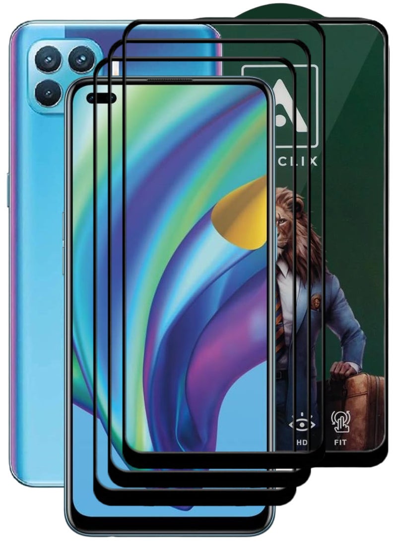 ACLIX 3 Pieces Antistatic ESD Dustproof Premium Quality High Definition Tempered Glass Screen Protector Designed For Oppo A93 - Image 1