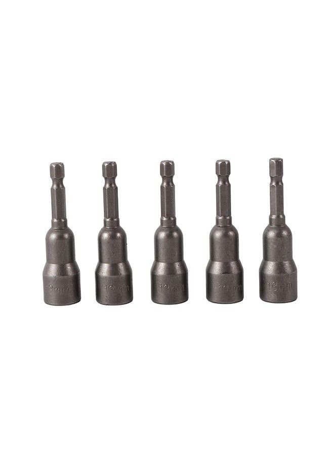 LAWAZIM - 5-Piece Magnetic Nut Setter Driver Drill Bit Set - 13mm - Image 1
