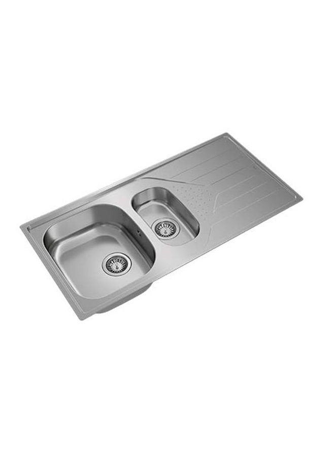 TEKA Universe 60 T-Xp 1½B 1D Inset Reversible Stainless Steel Sink 1½ Bowls And 1 Drainer Stainless Steel 980x500x160mmmm - Image 5