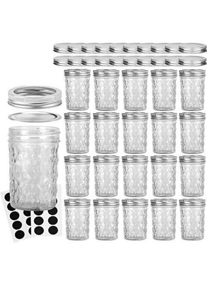 VERONES Mason Jars 8OZ, 8 OZ Canning Jars Jelly Jars with Regular Lids and Bands, Ideal for Jam, Honey, Wedding Favors, Shower Favors, 20 Pack,Extra 20 Lids - Image 1