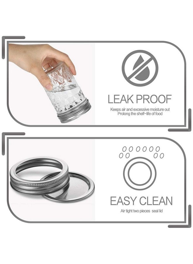 VERONES Mason Jars 8OZ, 8 OZ Canning Jars Jelly Jars with Regular Lids and Bands, Ideal for Jam, Honey, Wedding Favors, Shower Favors, 20 Pack,Extra 20 Lids - Image 4