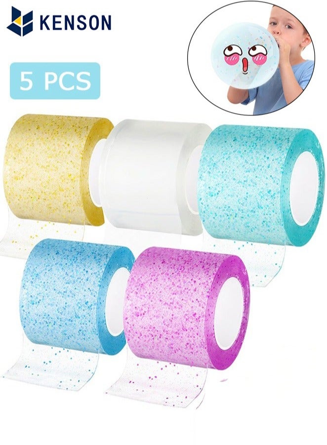 KENSON 5 Pcs Nano Tape, Gold Powder Elastic Double Sided Tape, for Beginners and Boys Girls Adult Craft DIY - Image 1
