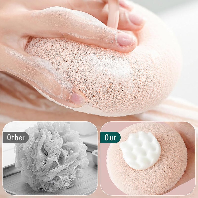 OneNine Super Soft Sunflower Suction Cup Bath Ball 2 PCS Sunflower Bath Ball 2in1 Sunflower Bath Ball Sunflower Suction Cup Bath Ball Suction Cup Bath Ball Bath Courtesy Sponge Soap Balls - Image 5
