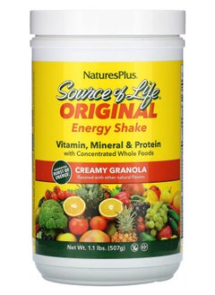 NaturesPlus Source of Life Original Energy Shake Creamy Granola 1.1 lbs (507 g) 