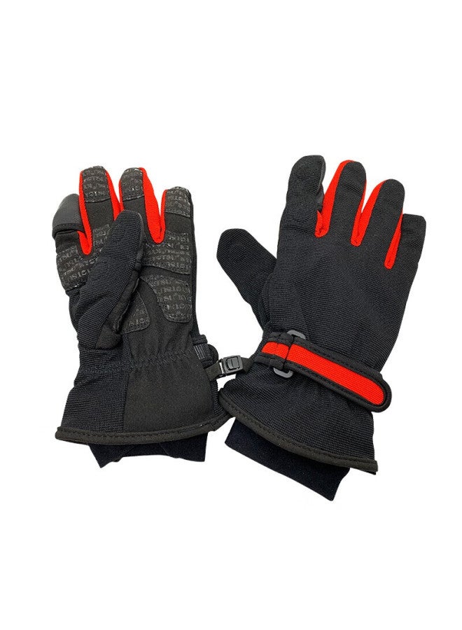 Kyotsu Jingsheng Photography Gloves, Winter Outdoor Special, Cold-proof, Warm, Waterproof, Professional Photography Gloves, Size M, Black And Red - Image 5