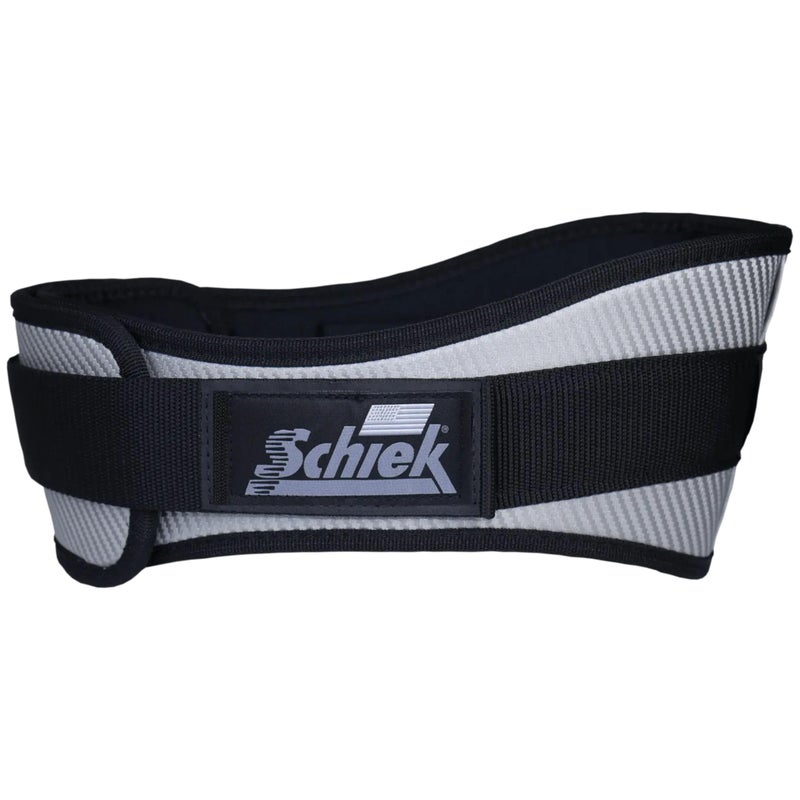 Schiek Sports 3004 Carbon Fiber Lifting Belt Power Lifting Gym Belts for Lower Back Support White Medium - Image 2