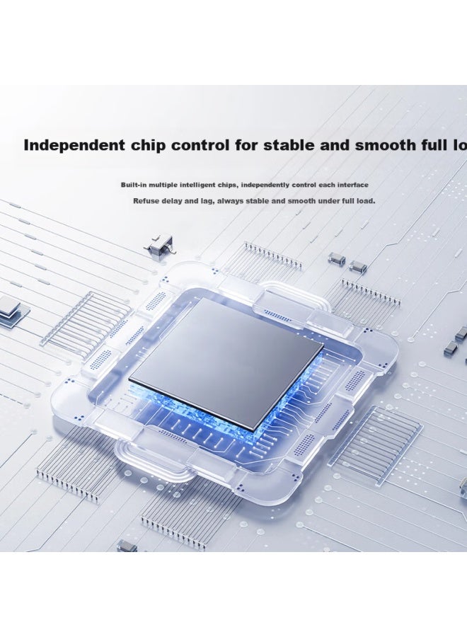 aigo Type-C Docking Station Usb Hub Splitter Hdmi/Vga Adapter 4K30Hz Converter Pd100W Laptop Docking Station Jz04 (Metal) - Image 3