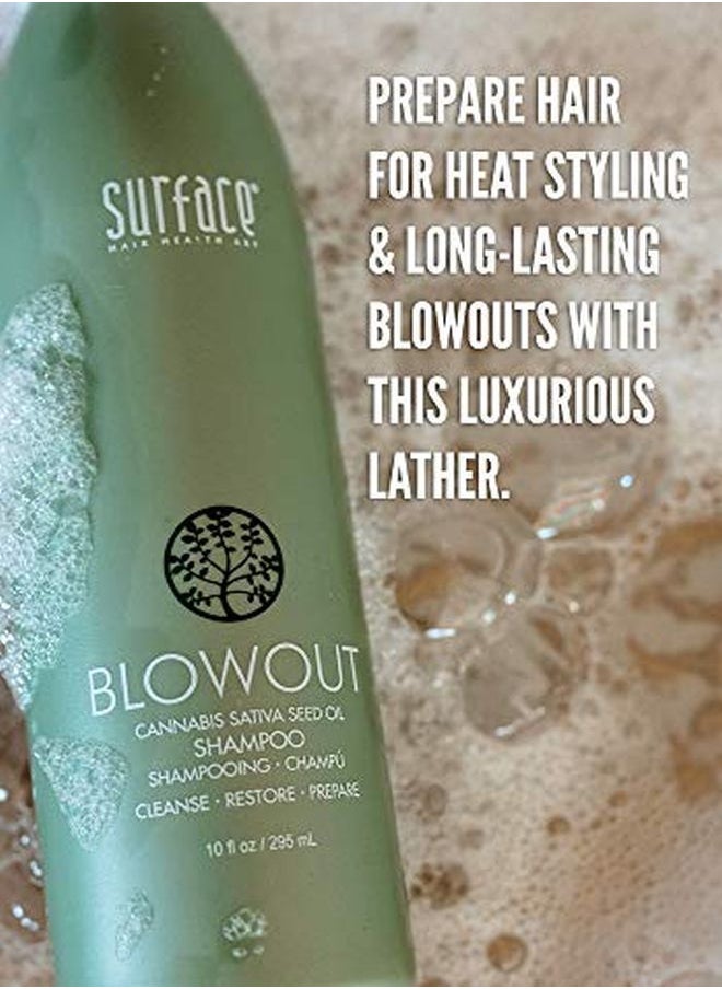 Surface Hair Blowout Volumizing Shampoo For Men And Women, 10 Oz - Heat Resistant, Vegan Shampoos With Babassu Oil And Flax Seed Oil - Premium Blowout Hair Products  - Image 3