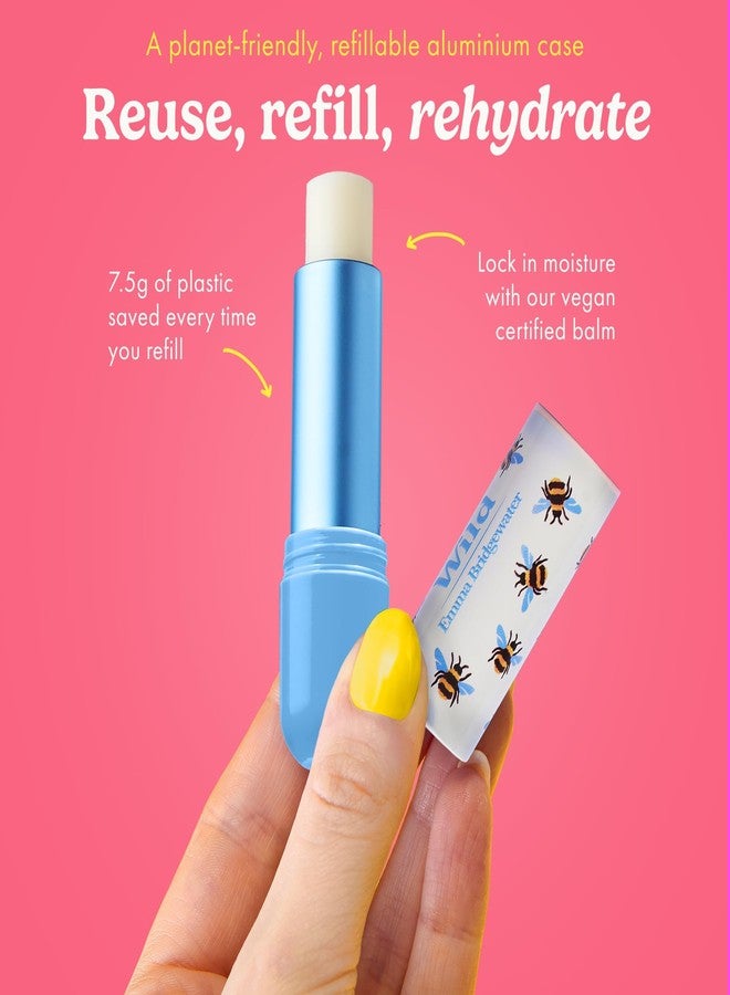 Wild Refillable Lip Balm Starter Kit - Includes Bee Print Aluminum Case & 3 Pack Lip Balm Refills in a Variety of Scents - Includes Coconut & Vanilla, Manuka Honey & Passionfruit Swirl Scents - Image 3
