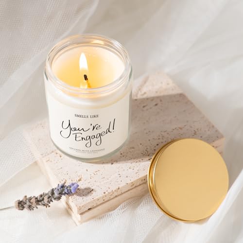 Elequaint Engagement Gifts for Couples - Lavender Scented Candles, Gift for Newly Engaged Couples, Engagement Gifts for Her, Women, Best Engaged Gift - Image 5