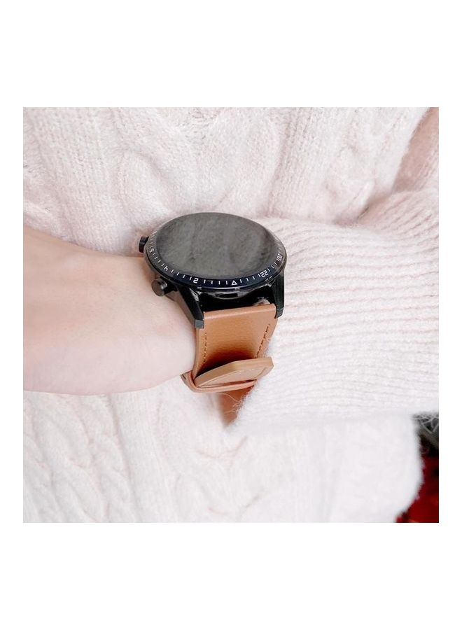 NIBEMINENT Replacement Strap for Huawei Watch GT2 Pro Brown - Image 3