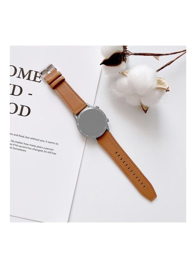 NIBEMINENT Replacement Strap for Huawei Watch GT2 Pro Brown - Image 1