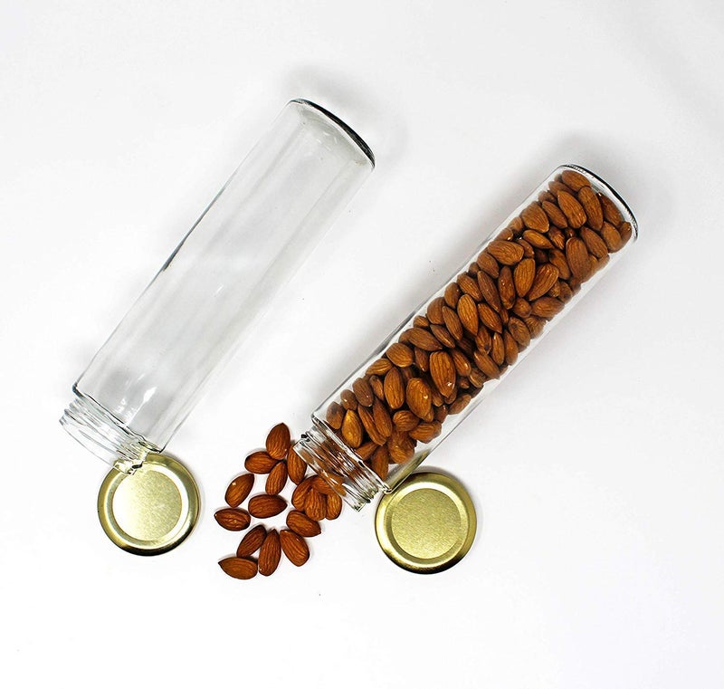 Ash  Roh Ash & Roh® BIG BAMBOO Clear Long Bamboo Glass Kitchen Storage Glass Jar for Sauce Pickle Cereal Spice Spaghetti Noodles, 500 ml - (10) - Image 2