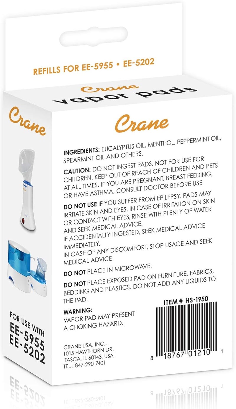 Crane MentholEucalyptus Universal Vapor Pads 12 Pack  Lavender Orange Universal Vapor Pads 12 Count Bundle for Humidifiers - Image 4