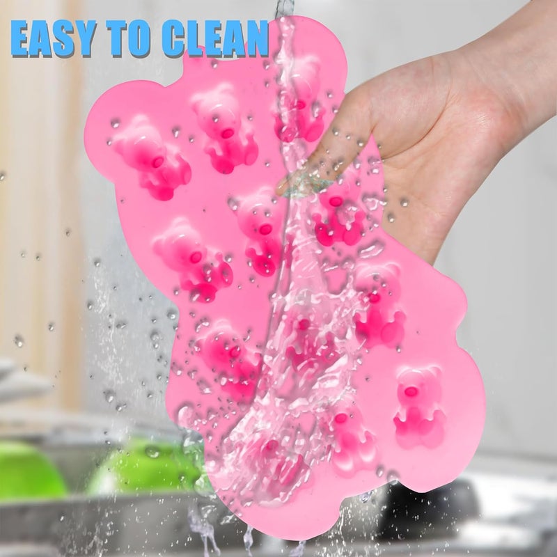 MoldBerry Silicone Chocolate Mould Baking Teddy Bears Jelly Mold Candy Cake Decoration Ice Tray Candle Making Homemade Flexible Reusable Pack Of 1 255 x 163 x 1 Centimeters - Image 5